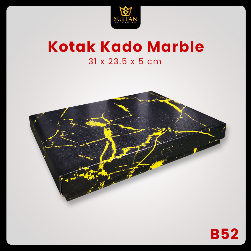 Kotak Kado Marble - Gift Box Tshirt - Kotak Hadiah Pakaian Polos - B52 - Image 2