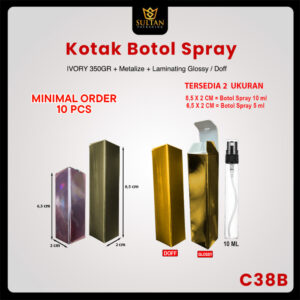 Kotak Botol Spray 10 ml & 5 ml - Box Botol perfume kecil - Dus Botol Kecil - C38B