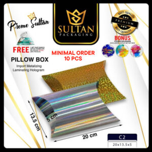 Pillow Box - Souvenir Box - Kotak Kado Hologram - C2