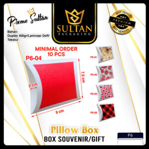 Pillow Box - Gift Box Anak - Kotak Souvenir Kado Ulang Tahun Anak - P6