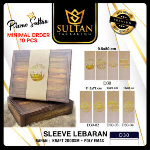 Sleeve Kue|Paper Belt Lebaran|Sleeve Kotak Kue|Sleeve Idul Fitri| D30