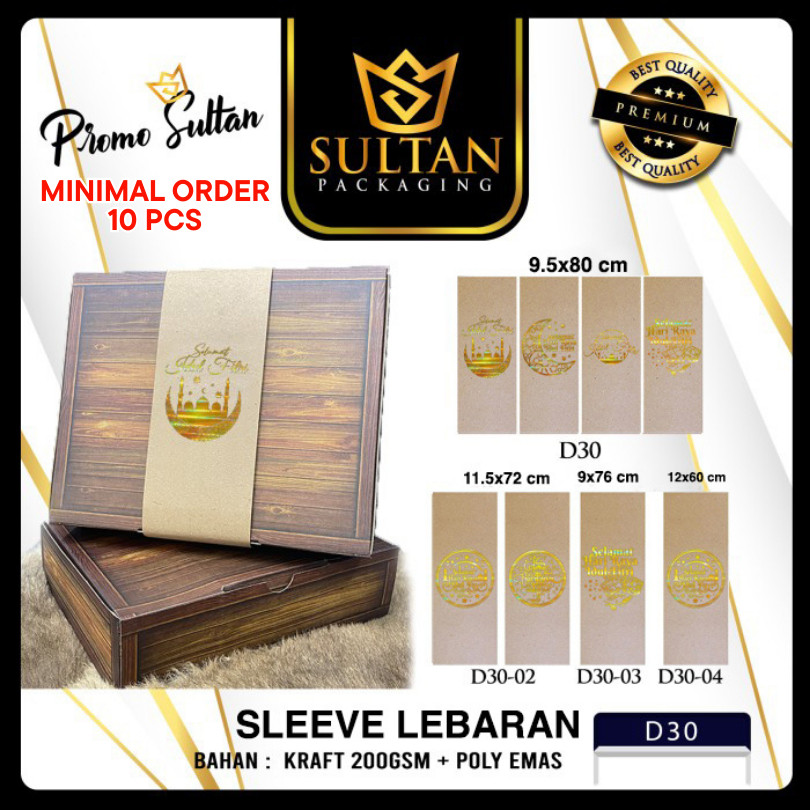Sleeve Kue|Paper Belt Lebaran|Sleeve Kotak Kue|Sleeve Idul Fitri| D30