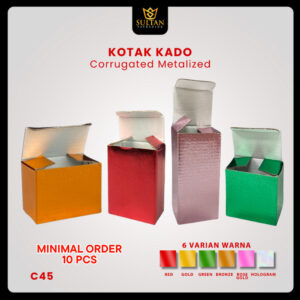 Kotak Souvenir Hologram - Box Packaging Kecil - Dus Hadiah Kado - C45