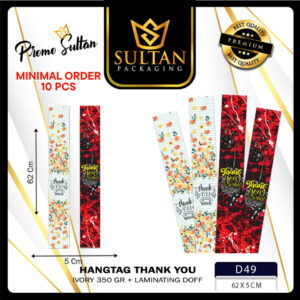 Sleeve Box|Paper Belt|Sleeve Thank You|Hiasan|Aksesoris Packaging| D49