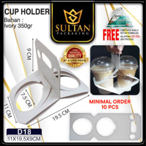 SULTAN - Paper Cup Holder - Cup Holder Minuman Murah - D18