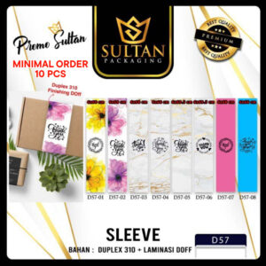 SULTAN - Sleeve Box Thanks You - Paper Belt Thank you Uk 60x6 Cm - D57