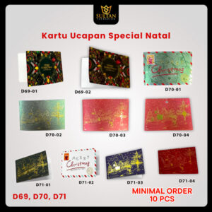 Kartu Natal/Christmas Greeting Card/Kartu Ucapan/D69/D70/D71