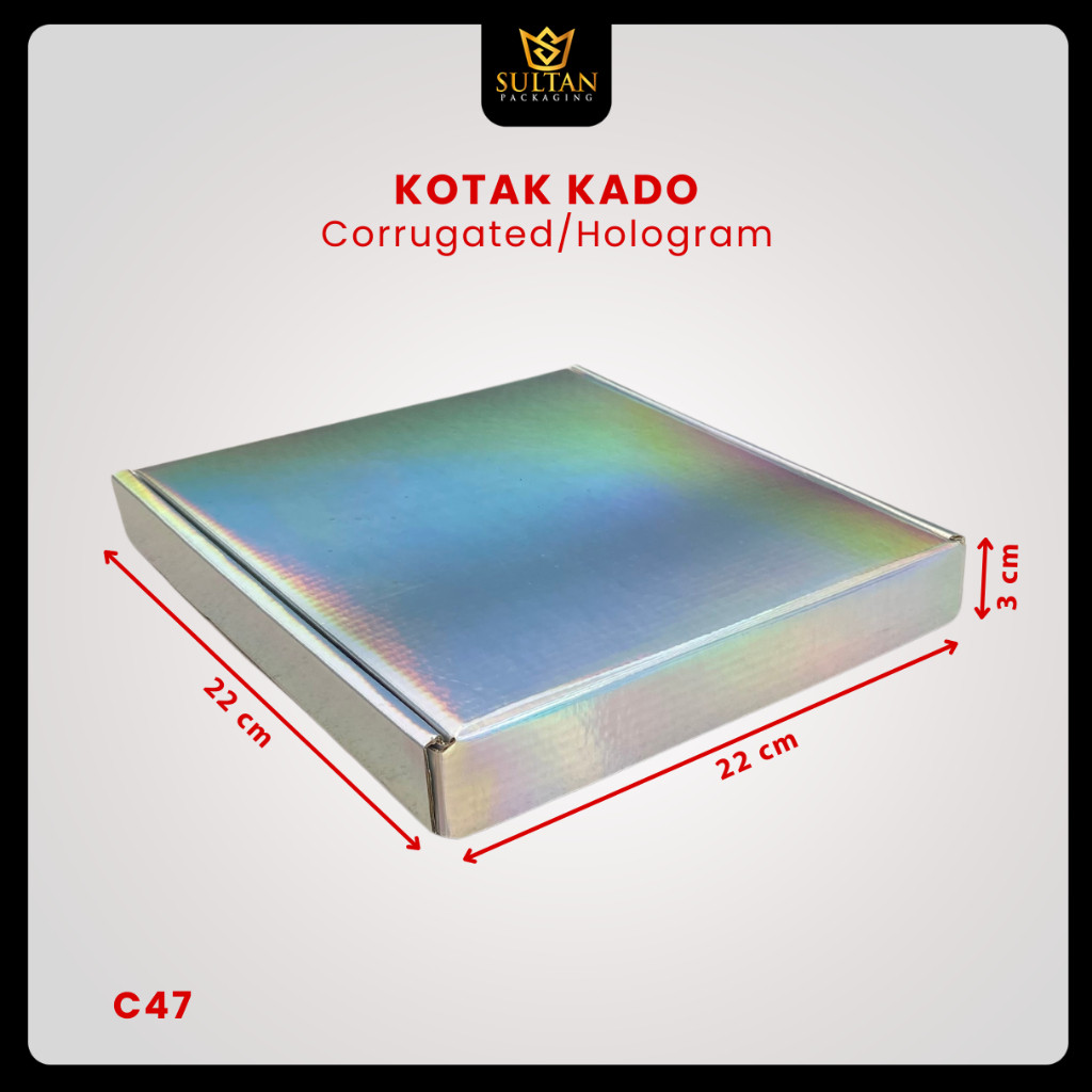 Kotak Kue|Hologram|Kado|Serbaguan|Packaging|Cake|Box|Dus|C47 - Image 3