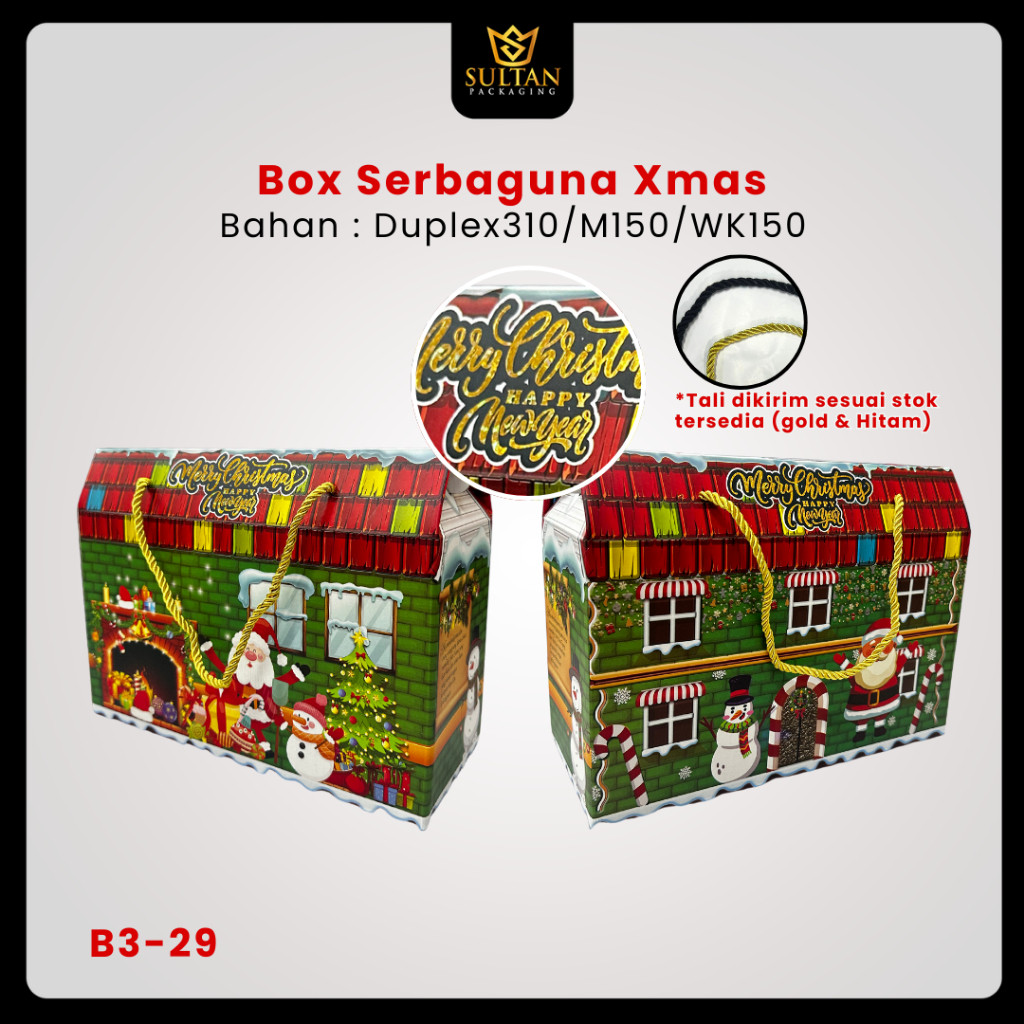 Box Merry Chrismas - Dus Hampers Natal - Kotak Hadiah Special Hari Natal - B3-29 - Image 2