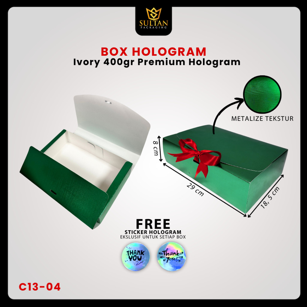 Gift Box Hologram - Kotak Kado Premium Motif Hologram - Hampers - Kado - Bridesmaid Groomsmen - C13 - Image 6