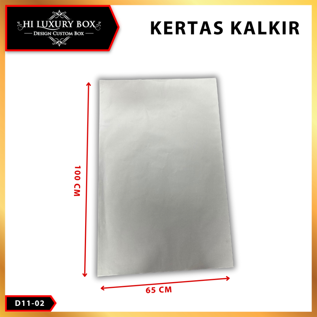 Kertas Kalkir / Tracing Paper 65x100 cm / D11-02 - Image 2