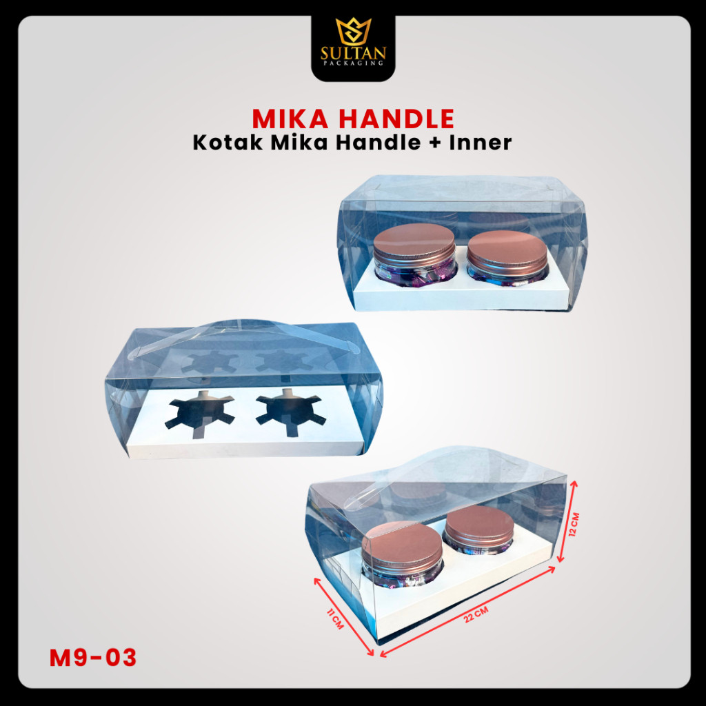 Box Mika / Kotak Kue Mika / Box Cupcake + Tatakan / Packaging Mika / M9 - Image 4