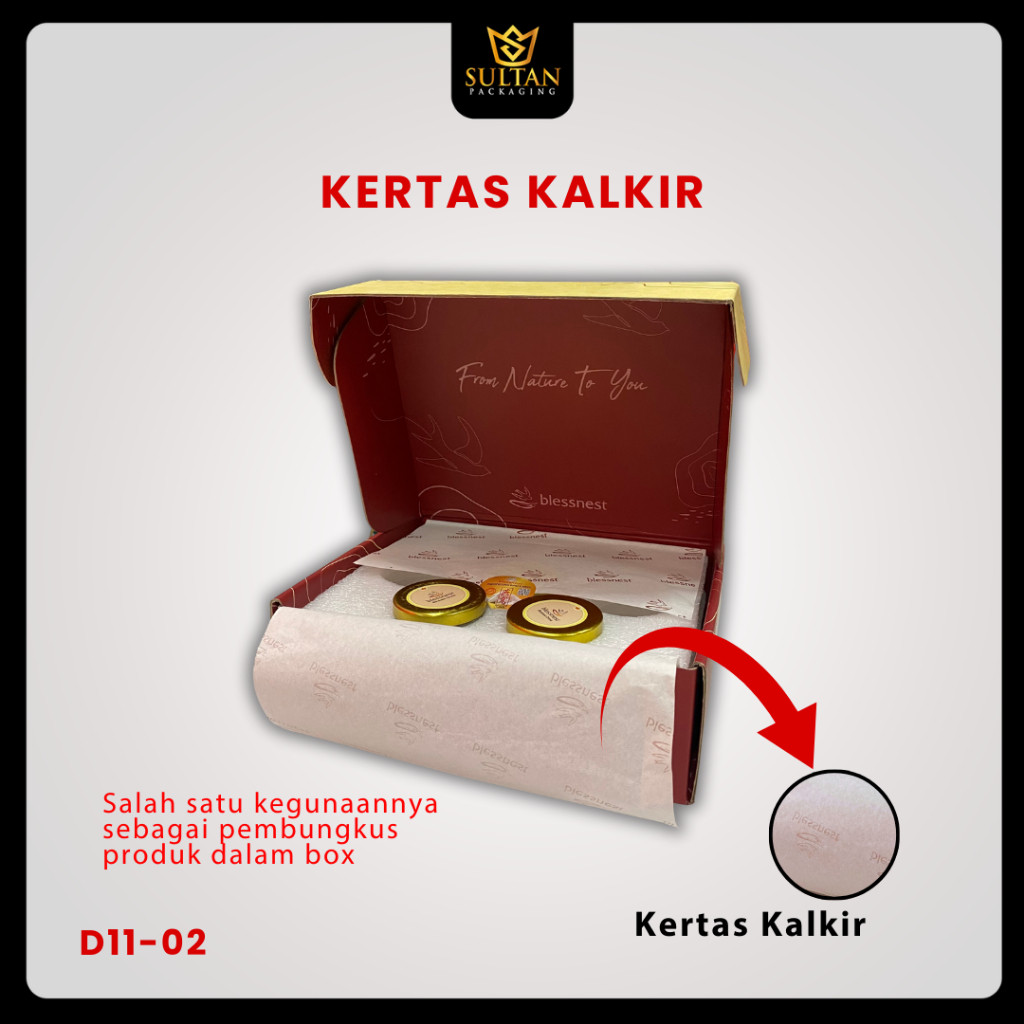 Kertas Kalkir / Tracing Paper 65x100 cm / D11-02 - Image 3