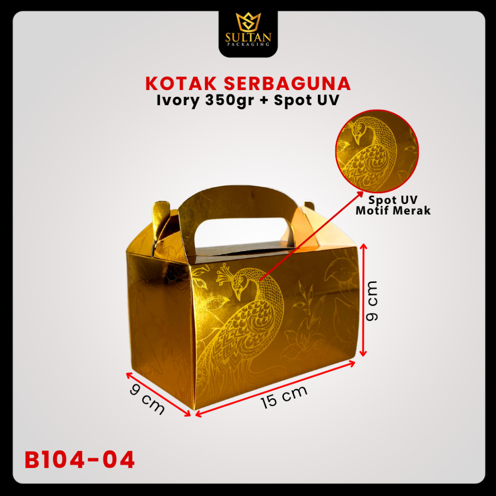 Kotak Hologram|Gable|Kue|Kado|Serbaguna|Hampers|Dus|Packaging|Box|B104 - Image 5