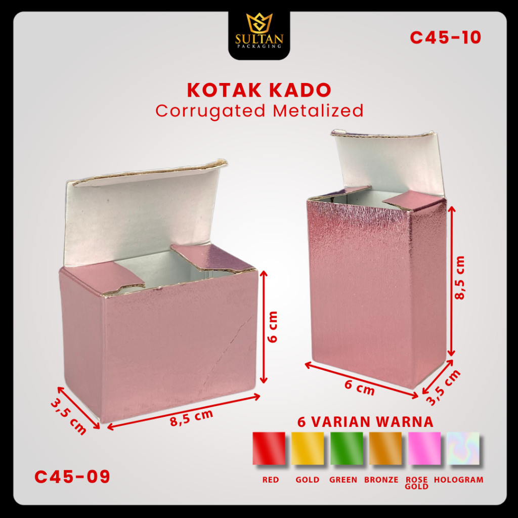 Kotak Souvenir Hologram - Box Packaging Kecil - Dus Hadiah Kado - C45 - Image 6