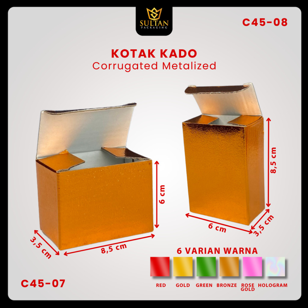 Kotak Souvenir Hologram - Box Packaging Kecil - Dus Hadiah Kado - C45 - Image 5