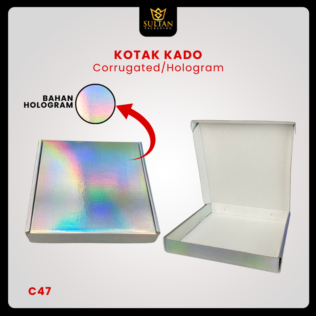 Kotak Kue|Hologram|Kado|Serbaguan|Packaging|Cake|Box|Dus|C47 - Image 2