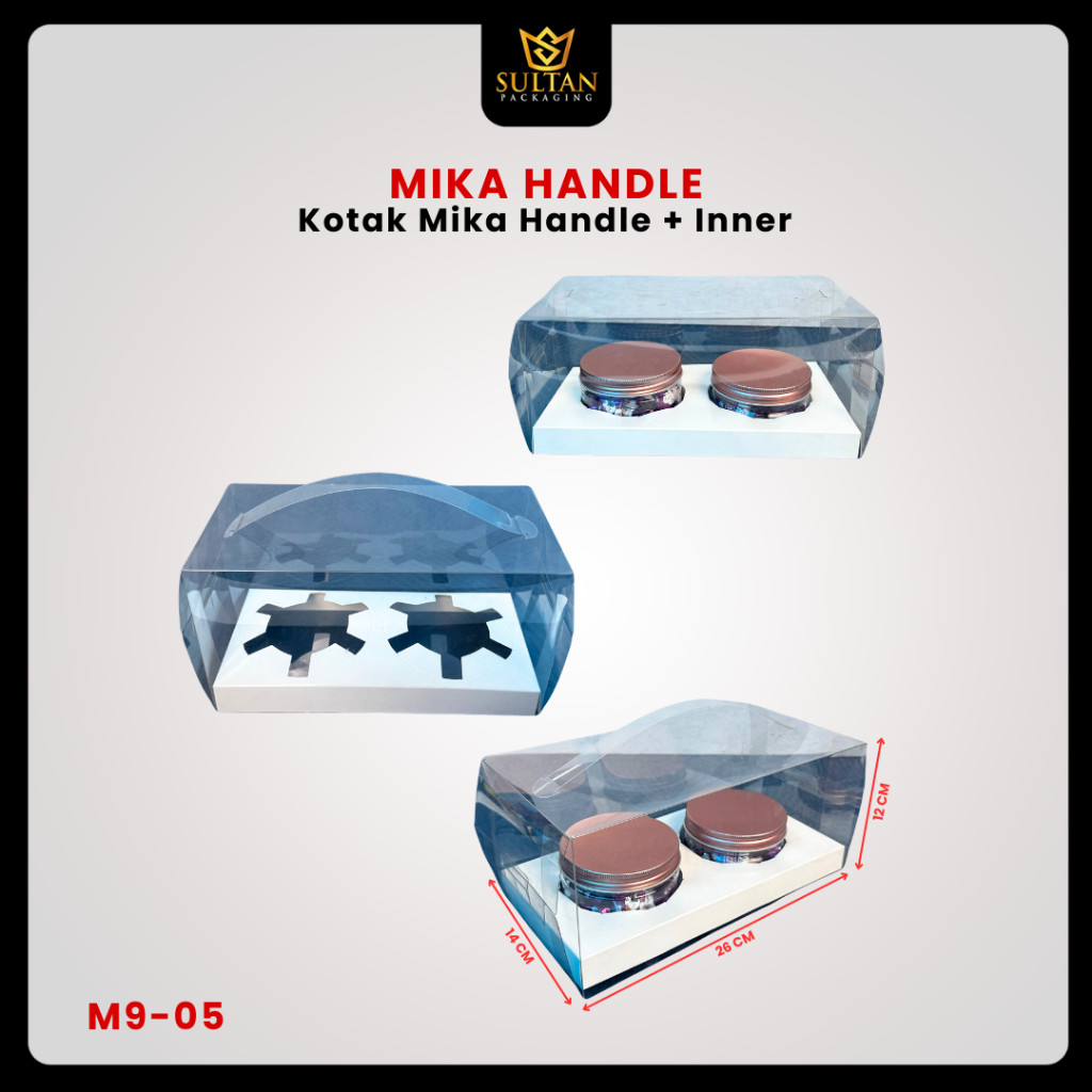 Box Mika / Kotak Kue Mika / Box Cupcake + Tatakan / Packaging Mika / M9 - Image 6