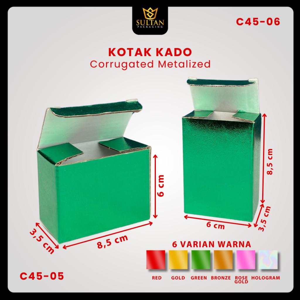 Kotak Souvenir Hologram - Box Packaging Kecil - Dus Hadiah Kado - C45 - Image 4