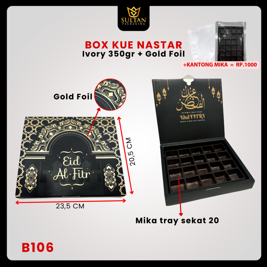 B106 : Box Hampers Nastar / Box Kue Lebaran / Dus Idul Fitri / B106 - Image 3