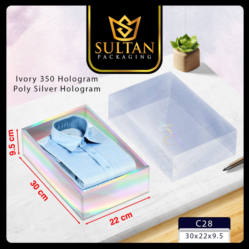 SULTAN - Gift Box Silver Hologram - Kotak Kado Bridesmaid Silver Hologram - C28 - Image 3