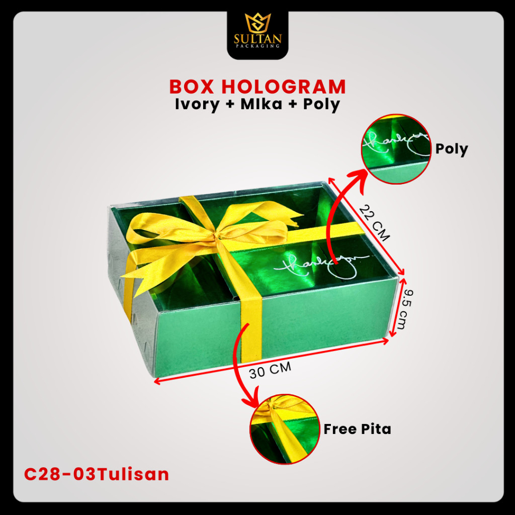SULTAN - Gift Box Silver Hologram - Kotak Kado Bridesmaid Silver Hologram - C28 - Image 7