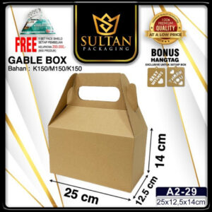 Packaging Souvenir - Hampers Kecil - Gift Box Kraft - Kotak Hadiah Polos - Souvenir Bag  - A2-29
