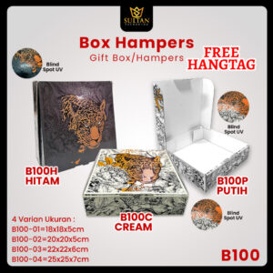 Kotak kado/ Dus Packaging baju/ Box spot uv leopard /B100