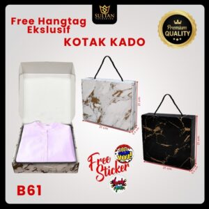 Box Hampers - Box Kado - Kotak Kado Baju - Box Marble - Gift Box - Packaging - B61