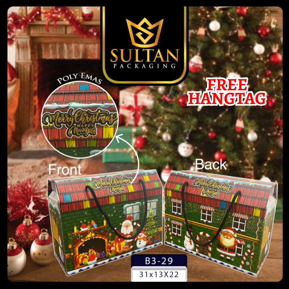 Box Merry Chrismas - Dus Hampers Natal - Kotak Hadiah Special Hari Natal - B3-29