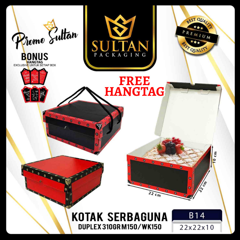 Cake Box - Kotak Kue Ulang Tahun - Dus Kue Mewah - B14