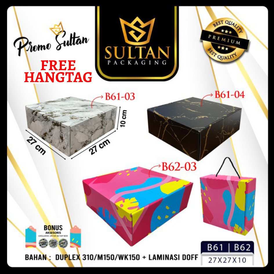 Box Hampers - Gift Box Colorful - Kotak Kado Jumbo Tebal - B62-03