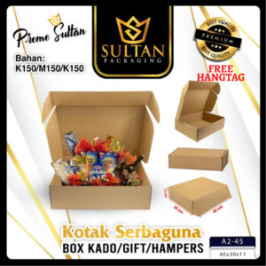 Box Packaging - Kotak kardus - Packaging Coklat Polos Uk 40x30x11 Cm - A2-45