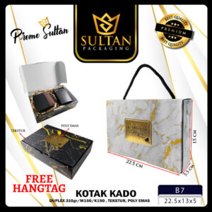 Kotak Kado Marble - Box Kado Mewah - Kotak Hadiah Ulang Tahun - B7