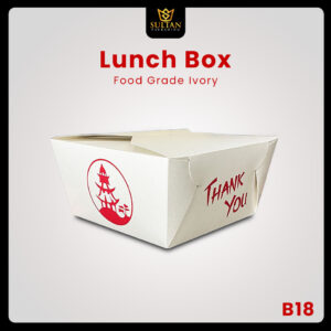 Lunch Box - Food Grade Ivory - Kotak Makanan Anti Minyak - B18