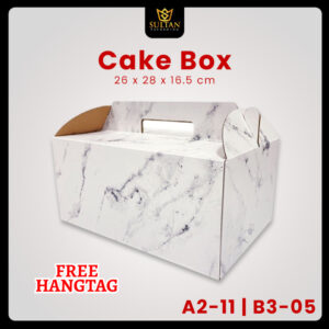 Cake Box - Kotak Kue Tentengan - Gable Box - Dus Kue Mewah - A2-11
