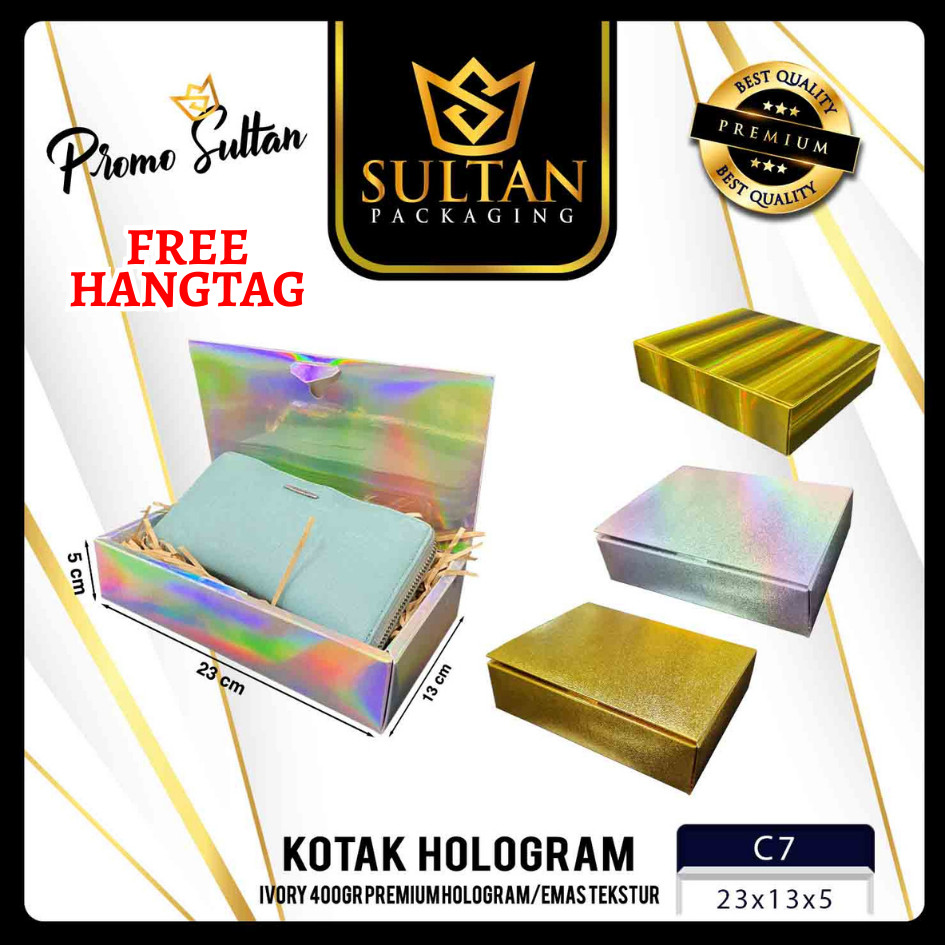 Kotak Hadiah - Box Kado Hologram - Kotak Gift Mewah - C7
