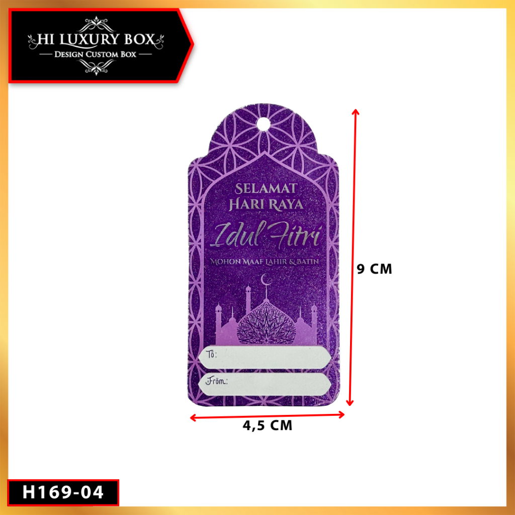 Hangtag Idul Fitri|Hangtag Murah|Hangtag Hari Raya|Hangtag|H169 - Image 5
