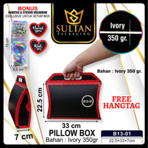 Pillow Box - Kotak Kado - Box Souvenir Hadiah unik - B13