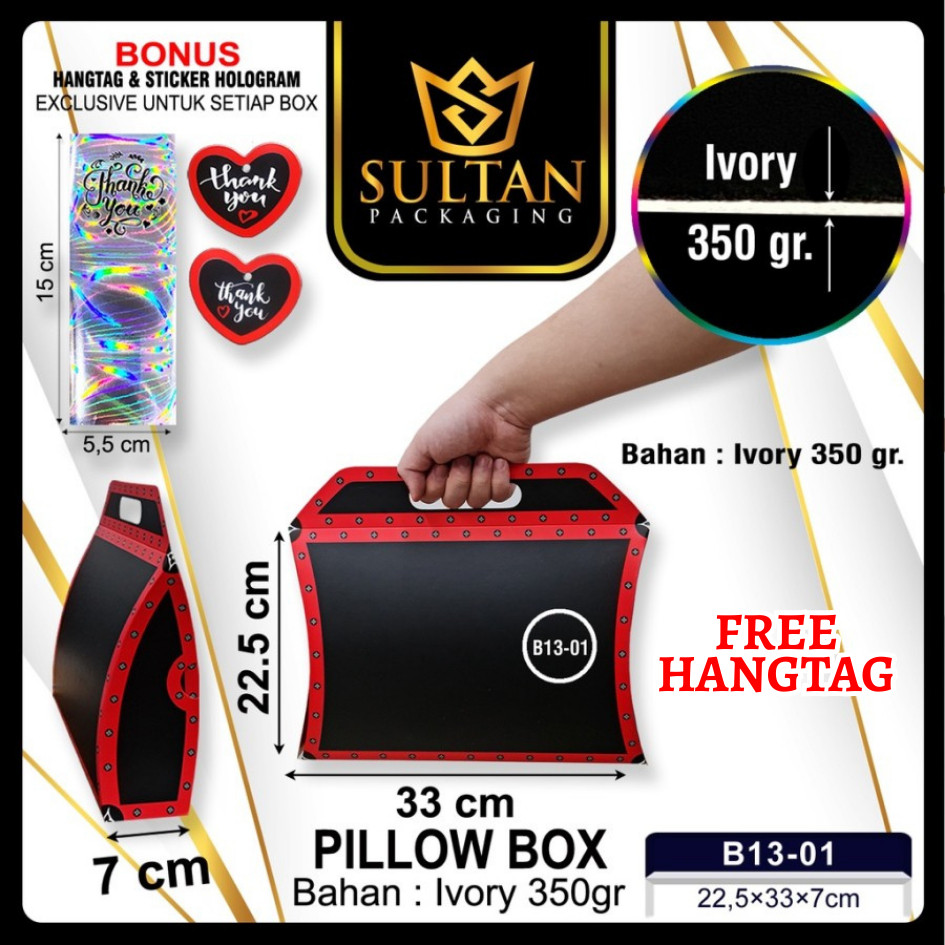 Pillow Box - Kotak Kado - Box Souvenir Hadiah unik - B13