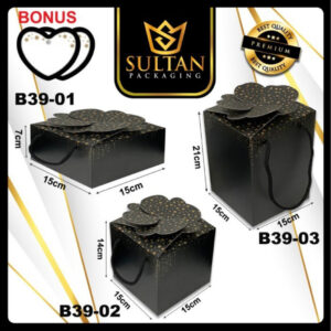 Clover Box - Dus Toples - Kotak Hadiah Mewah - Kotak Kado Ulang Tahun - B39