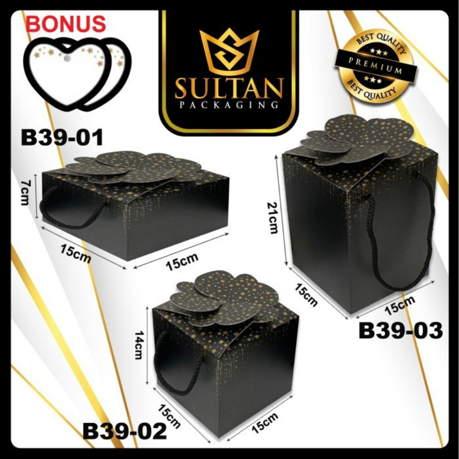 Clover Box - Dus Toples - Kotak Hadiah Mewah - Kotak Kado Ulang Tahun - B39