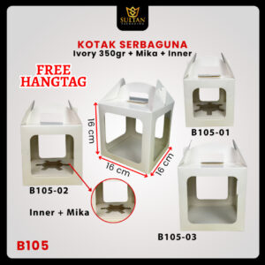 Box Hampers - Gable Box - Kotak Serbaguna - B105