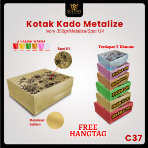 Kotak kado hologram / Box premium metalize / Dus mewah /C37