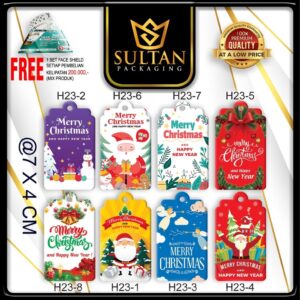 SULTAN - Hangtag Merry Chrismass - Tag Hiasan Natal -  H23