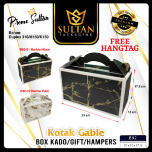 Kotak Hampers - Dus Souvenir - Box Jing jing Hampers - Kotak Hadiah Tenteng - B92