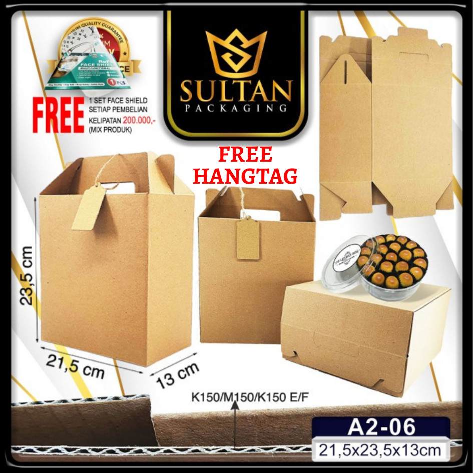 Box Hampers - Dus Souvenir - Kotak Hampers Hadiah Tentengan - A2-06