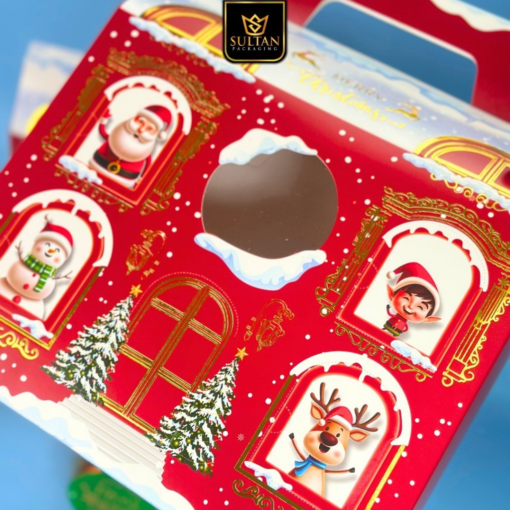 Box Natal B114 | Kotak Hampers 500 ML | Toples Dus Kue | Packaging Praktis untuk Hampers dan Makanan | Kode Produk B114 - Image 7
