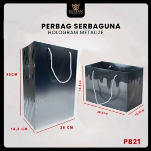 Paper Bag Hadiah Jumbo Premium Gift Bag Tas Kado Jinjing Metalize PB21 40CM x 26CM x 14.5CM