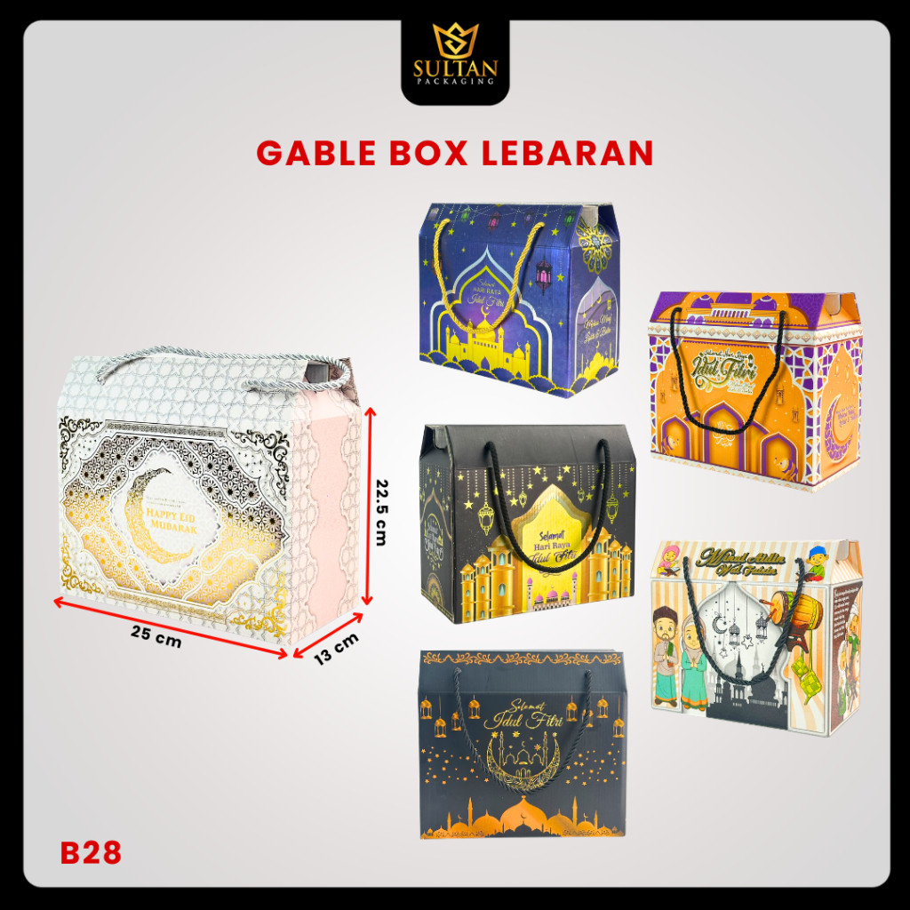 Dus Hampers Idul Fitri - Box Hadiah Lebaran - Dus Hari Raya Idul Fitri Premium - B28
